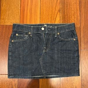 Jean mini skirt !